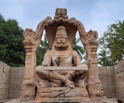 उग्रनरसिंह/लक्ष्मीनरसिंह व बदावीलिंग/जलकुंडेश्वर, हंपी